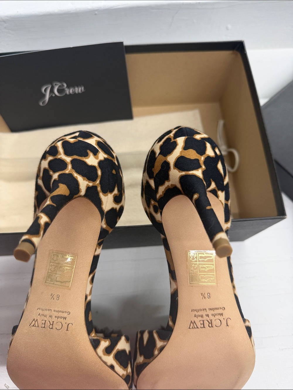 J Crew Animal Print Stiletto Shoes - Picture 4 of 4